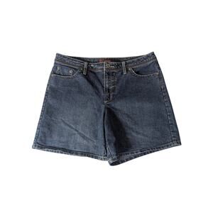 Faded Glory Women’s 12 Denim Shorts Mid Rise Blue Jean Casual Summer